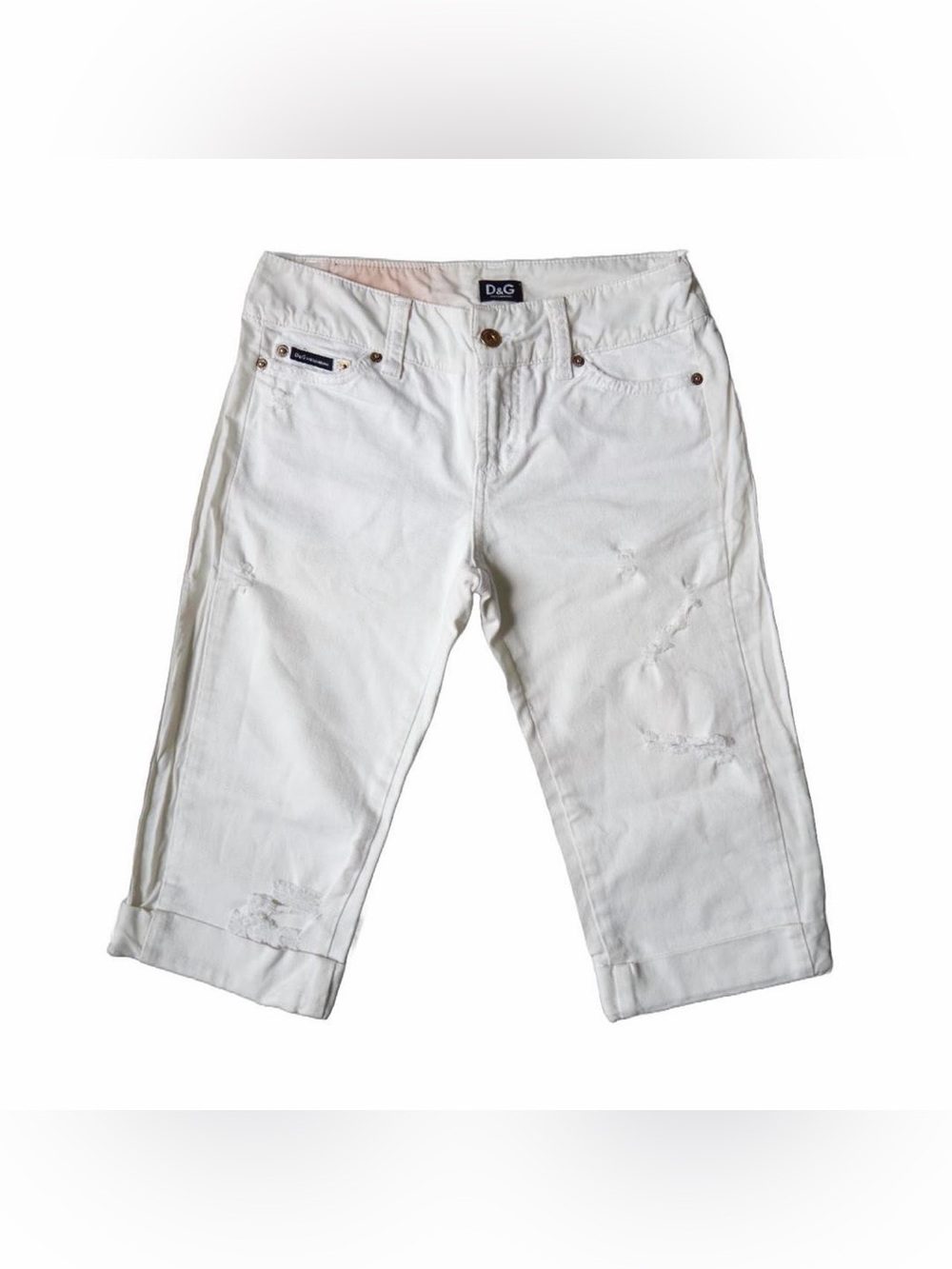 Dolce and Gabana White Capris